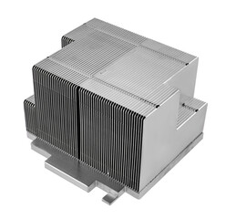 Poster - Radiator, passive cooling system, on white background