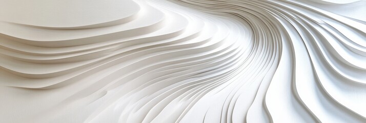 Poster - This is a gracefully crafted abstract design that showcases elegant textures made from white plywood. It is truly ideal for creating vintage wood themes and embracing natural aesthetics effortlessly