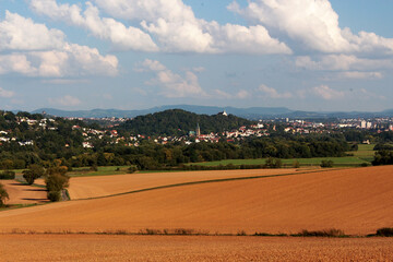 Image of the city of Fulda Germany on a sunny summer day.