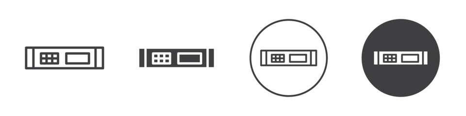 Fototapete - server icon Vector logo outline