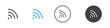 © Horoskooppi - Wireless signal icon Vector logo outline