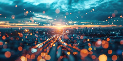 Poster - Digital transformation change management, internet of things (IoT), new technology bigdata and business process strategy, automate operation, customer service management, cloud computing globalization