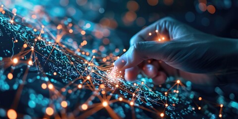 Poster - Digital transformation change management, internet of things (IoT), new technology bigdata and business process strategy, automate operation, customer service management, cloud computing globalization