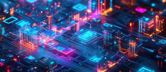 Poster - digital transformation and business strategy leveraging technology in the digital realm to enhance a