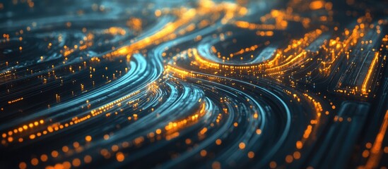 Poster - Contemporary concept of transportation and communication networks
