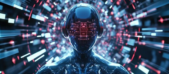 Aufkleber - Robotic Process Automation Enhancing Workflow Efficiency showcasing innovative technology concepts in artificial intelligence and digital transformation management