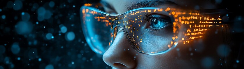 A blue digital hacker with glowing binary code, AI in cybersecurity systems, threat detection algorithms, penetration testing tools, and digital forensics analysis. cybercrime, cyber attack design,