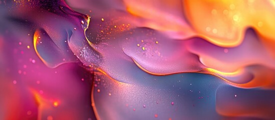 Poster - Vibrant and colorful abstract background design with dynamic fluid shapes and textures perfect for creative projects and modern visual applications