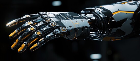 Poster - Robotic arm 3D illustration