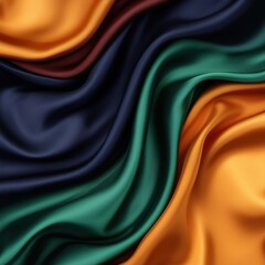 Wall Mural - Abstract Background with Flowing Fabric in Vibrant Colors