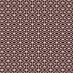 Wall Mural - Ethnic, tribal seamless surface pattern. Native americans style background. Repeated diamond, triangles ornament. Geometric figures motif. Boho chic digital paper, textile print. Modern geo wallpaper.