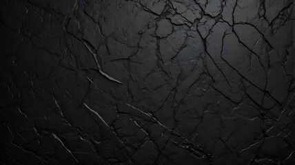 Wall Mural - Abstract illustration background of textured black with cracked and rugged appearance surface.