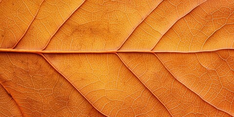 Sticker - Closeup of Dried Leaf Veins Texture Background