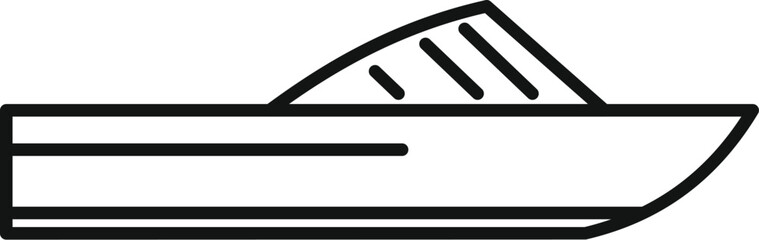 Poster - small motor yacht for private recreation and fishing trips icon