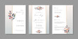 © bacapola - Beautiful wedding invitation template with floral watercolor