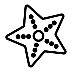 Poster - starfish Line Icon