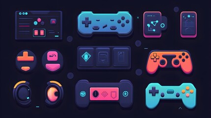A flat design of a digital app interface with clear, minimalist sans-serif fonts
