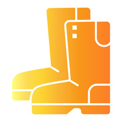 Sticker - boots Gradient icon