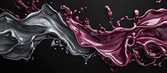 Poster - purple and zinc splash 