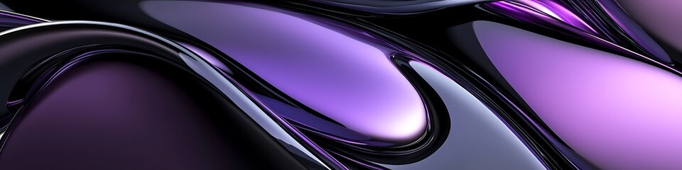 Poster - glowing purple background