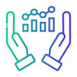 © Darwin Mulya - analysis market Line Gradient Icon