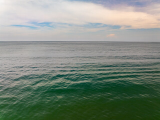 Nature view Beautiful clouds blue sky over sea in high season at Phuket Thailand