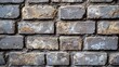 © Generative AI - The photo shows a closeup view of a brick wall The bricks are uniformly arranged in a horizontal pattern with visible mortar lines between them The entire wall is painted a solid matte : Generative AI