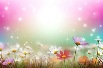 Sticker - spring background