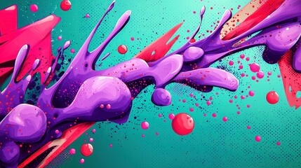 Aufkleber - paint splashes