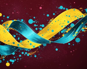 Aufkleber - abstract background with wave