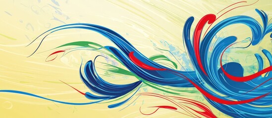 Aufkleber - abstract background with swirls