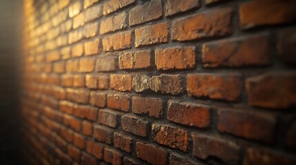 Poster - Brick wall texture Interior of a modern loft Buildings facade : Generative AI