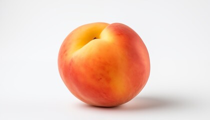 peach on white background