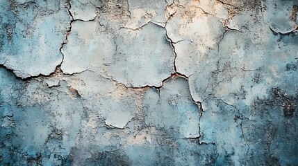 Poster - cement concrete cracked texture wall : Generative AI