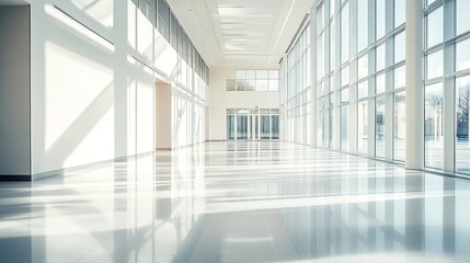 Poster - interior of modern hall : Generative AI