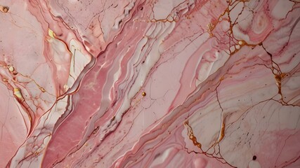 Wall Mural - Pink marble textured background Generative AI