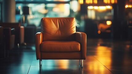 Poster - Seat in the lounge business background : Generative AI