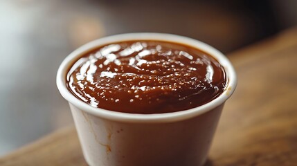 Aufkleber - Close up of delicious sauce cup : Generative AI