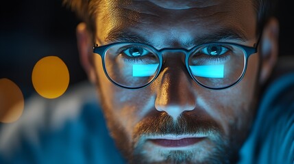 Poster - The software developer is focused on the work front view : Generative AI