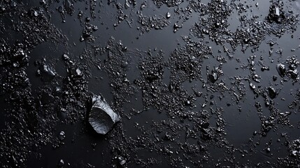 Aufkleber - Black poster on a white background : Generative AI