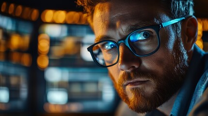 Poster - The software developer is focused on the work front view : Generative AI