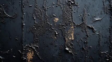 Aufkleber - Old black street poster close up : Generative AI