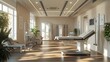 © panu101 - Futuristic AI-Powered Rehabilitation Center with Smart Interactive Equipment and Personalized Therapy Programs