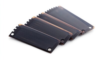Poster - Negative slide film frame 35mm slide film isolated on white background with clipping path Old plastic slide film mount frame : Generative AI