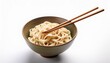 © Eli - Udon with chopsticks on white background isolated