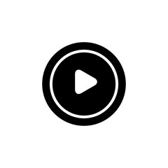 Poster - play button icon vector, Click sign trendy style illustration for web and app..eps