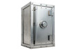 © Vector Nazmul - Metallic safe with combination lock Door Representing Security Protection isolated on transparent white background, clipping path