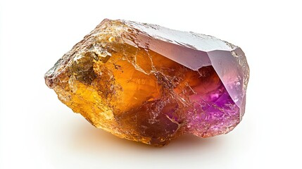 Sticker - A Bi-Colored Crystal with a Purple and Yellow Hue