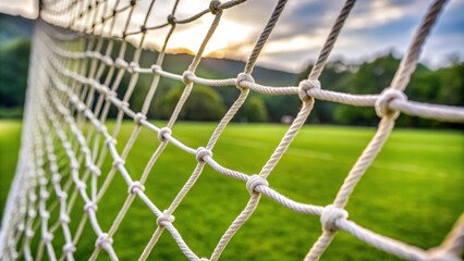 Close up of soccer net rope , soccer, net, close up, soccer net, rope, sport, football, texture, macro, background, detail