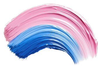 Fototapete - Abstract brush stroke in pink and blue colors, creating a unique and vibrant artistic design. Perfect for creative projects.